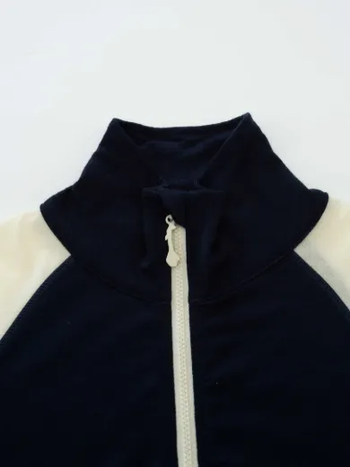 Bilde av WoolLand Hilleknuten LS top Blue Ink